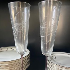 Kate spade Belle Boulevard champagne flutes